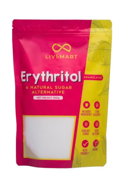 LIVSMART مُحلي إريثريتول خالي من السكر (500 جم)