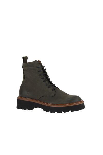 Bueno Shoes Haki Koyu Nubuk Kadın Düz Bot 01wv9901