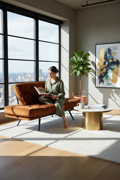 AVYNA Luxury Home Milano Series | Katlanır Yataklı İkili Kanepe | Mekanizmalı...