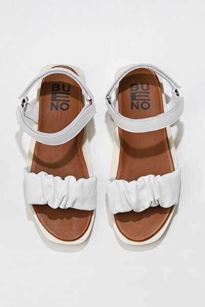 Bueno Shoes 01wu3317 Μοντέλο Λευκά Δερμάτινα Γυναικεία Σανδάλια