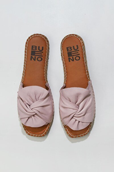 Bueno Shoes 01ws9900 Модель Рожеві шкіряні жіночі еспадрильї