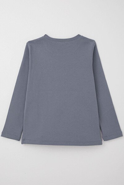 Breeze Tricou pentru băieți - mânecă lungă, 9-14 ani, albastru gheață