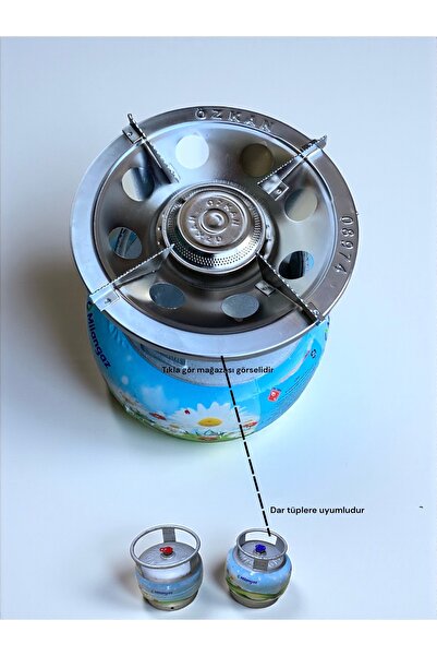 ÖZKAN Küçük tüp başlığı , dar musluk her marka piknik tüpüne uyumlu ( tüpler görseldir )