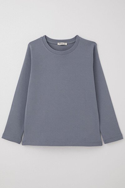 Breeze Tricou pentru băieți - mânecă lungă, 9-14 ani, albastru gheață