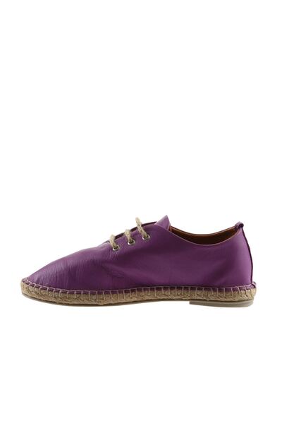 Bueno Shoes Lilac Leather Women Espadrille - Model 01wn1617