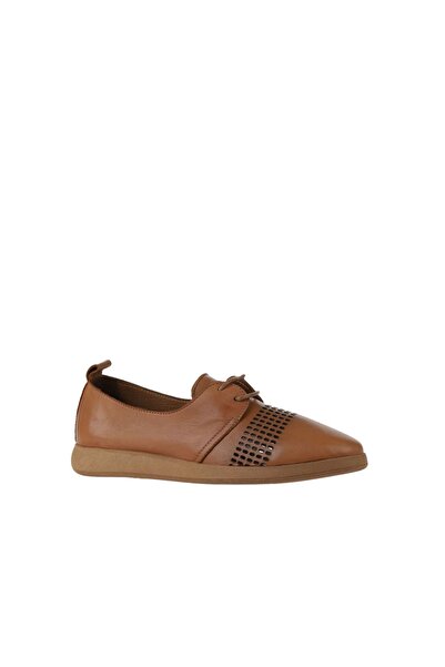 Bueno Shoes Dark Tan Leather Women's Casual Shoes - 01wy1501