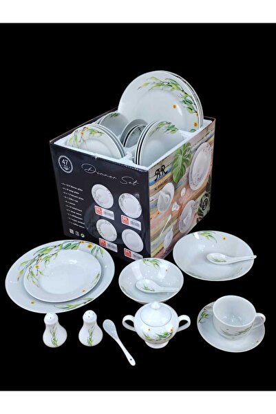AR-Kitchen 47-piece porcelain breakfast set - round shape
