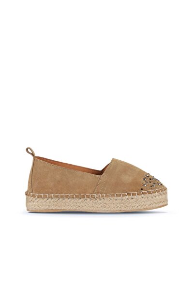 Bueno Shoes Naturel Süet Kadın Espadril Ayakkabı 14ws72122