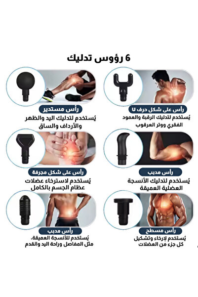 Relax Smart 7-Head Body Massage Gun