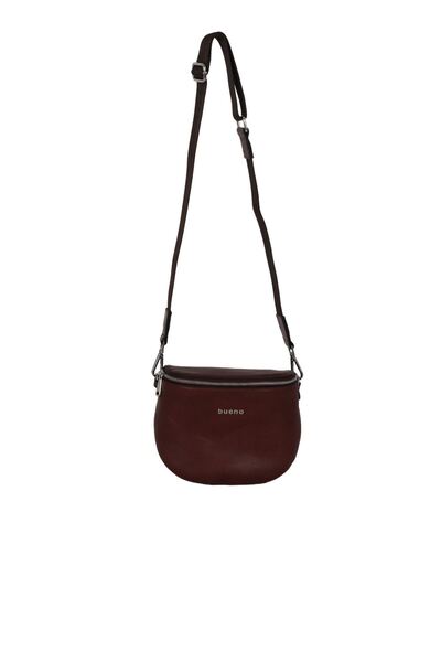 Bueno Shoes Brown Light Npl Leather Women's Crossbody Bag 01Wby3606