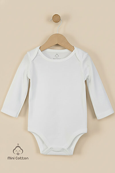 Mini Cotton بدلة أطفال عضوية بأكمام طويلة مصنوعة من قماش ريبز 100% قطن، بدلة ...