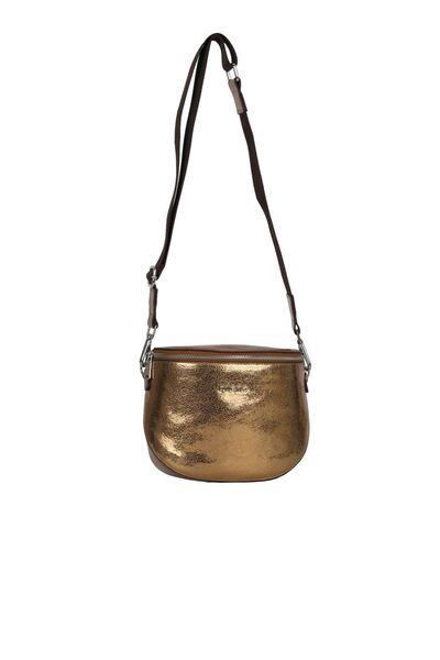 Bueno Shoes Bronze Shiny Leather Women's Crossbody Bag 01Wby3606