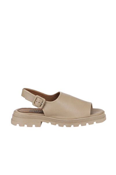 Bueno Shoes Dámské ploché sandály z norkové kůže - 01wy5506