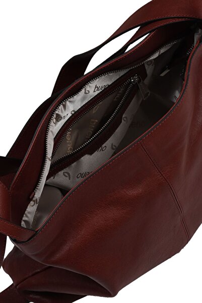 Bueno Shoes Claret Red Npl Leather Women's Shoulder Bag 01Wbu1971