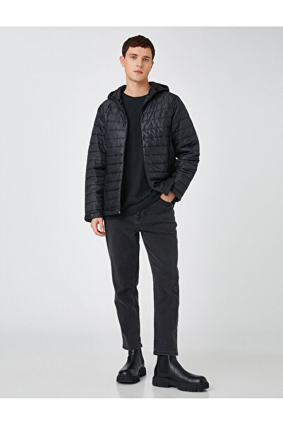 Koton Hooded Puffer Jacket with Pocket Detail Waterproof