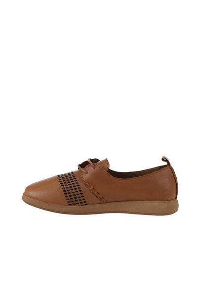 Bueno Shoes Dark Tan Leather Women's Casual Shoes - 01wy1501
