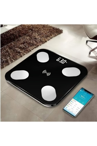 Relax Smart Arabest Smart Multi-function Body Fat Electronic Scale - Black 26x26x2 cm