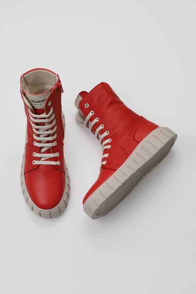 Bueno Shoes Cizme sport de damă din piele roșie Flotter 01wt3404