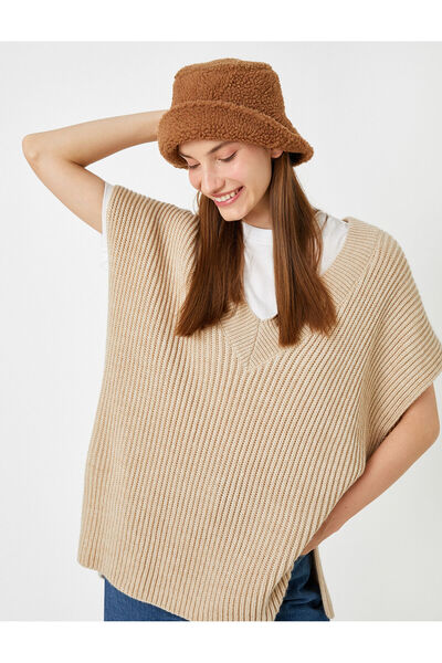 Koton Oversize Sweater V-Neck