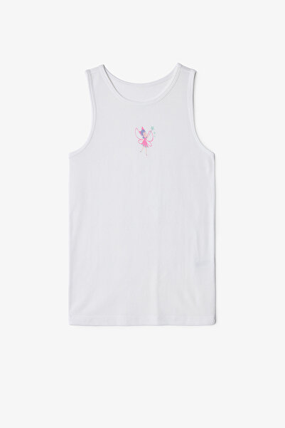 Penti Off-White Girl's Pretty Fairy Printed 2-Piece Tank Top