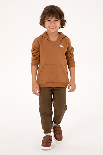 U.S. Polo Assn. Hanorac Camel Basic pentru băieți 50313808-VR233