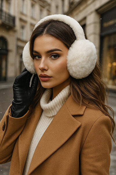 Luminos Butik White Imported Plush Headphones KLK01