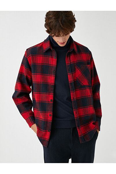 Koton Kariertes Holzfällerhemd