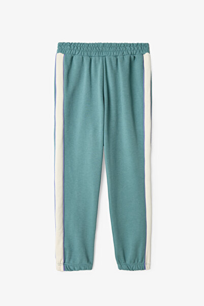 Penti Dark Green Girls' High-Waisted Oversized Jogger Sweatpants