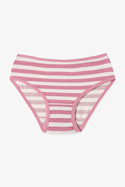 Penti Girl's Heart Patterned Striped 5-Piece Panties