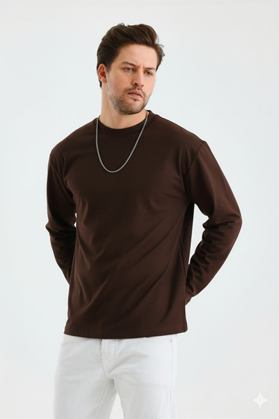 rammers Half-Neck Long Sleeve T-Shirt Relaxed Fit