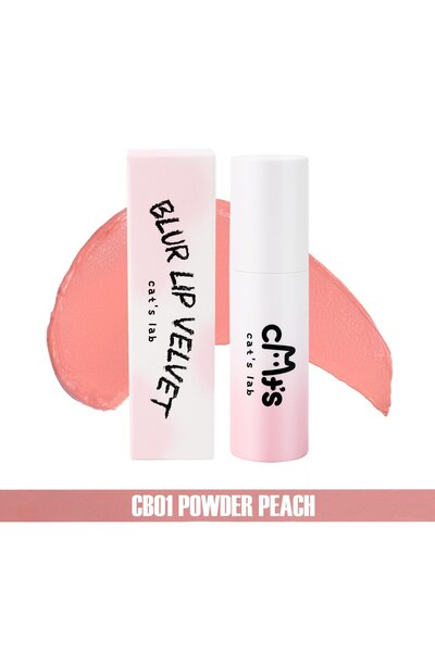 cat's lab Kadife Yapılı Mat Ve Pigmentli Kalıcı Tint Ruj ve Allık CB01 Powder...