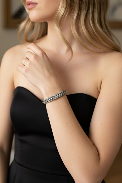 FUYA JEWELLERY Elmas Montür Kelepçe Bileklik