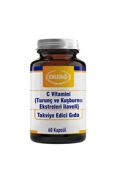 Ersağ C VİTAMİNİ KAPSÜL (TURUNÇ VE KUŞBURNU EKSTRELERİ İLAVELİ )