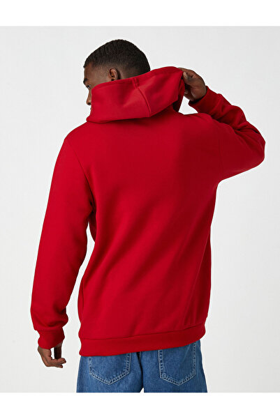 Koton 3wam70102mk Red 401 Men's Cotton Jersey Sweatshirt