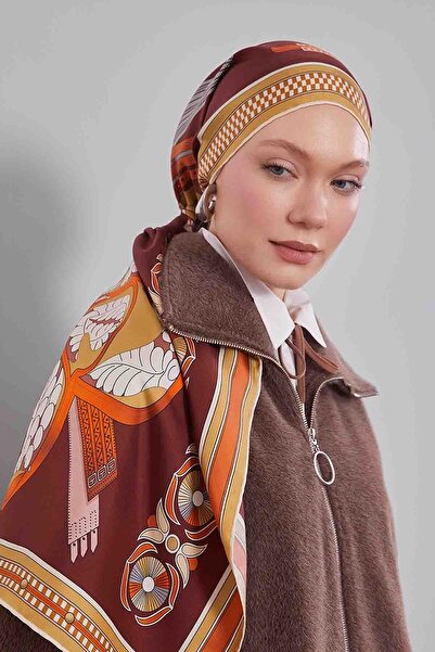 Levidor Burgundy Twill Silk Scarf Lunera Collection