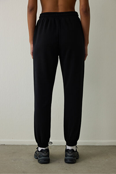 Penti Black High Waist Lace-Up Jogger Sweatpants