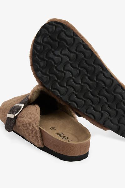 Penti Bej Kemer Detaylı Ev Terliği