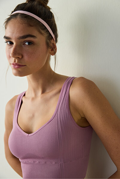 Penti Lilac Seamless Heart Neckline Sports Bra