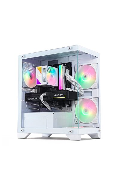 PC'GEN Gaming PC | I5-14400F • RTX 5060 8GB • 16GB DDR5 • 1TB NVMe SSD • Gigabyte H610M (White)