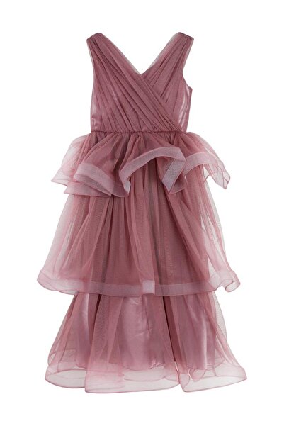 Civil Girls Verev Robalı 6-14 Yaş Abiye - Lila 6-7 Yaş