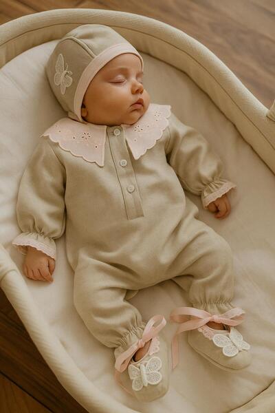 Tozpembebaby Linen Baby Rompers