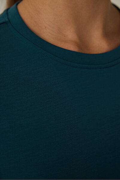 Penti Dark Green Modal Fleece-Lined Sweatshirt
