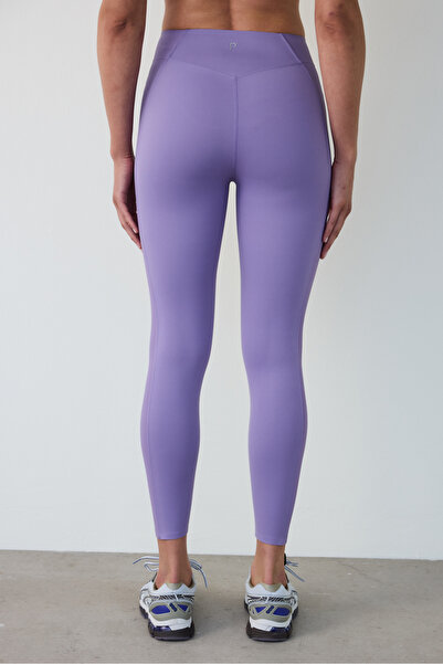 Penti Lilac Purple Light Support Side Ribbed High Waist Leggings