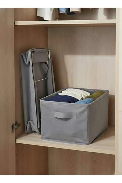 SER&YAT Organizator pentru rafturi 25 cm - Tesatura gri Tela |   1 bucată |  ...