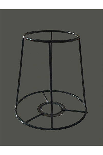 CONANA Conical Mini Lampshade Wire and Sconce Wire, Skeleton Black Static Painted E27 (15 cm)