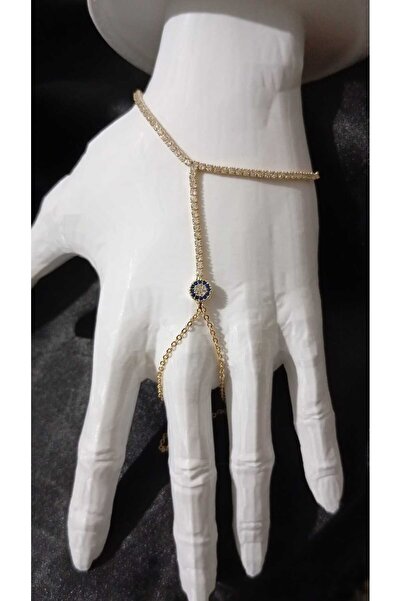 Dalia Gold nazar boncuklu şahmeran bileklik