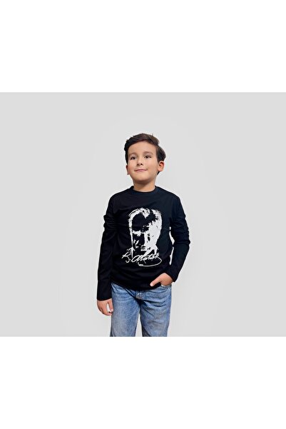 atölye kids Ataturk Printed Long Sleeve T-Shirt November 10 April 23 October ...