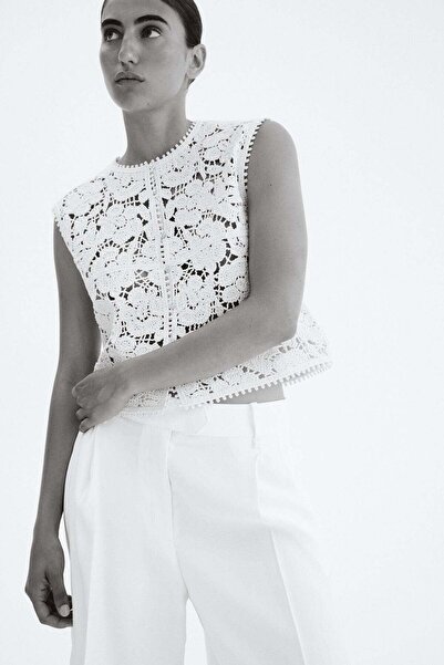 H&M Crochet-look gilet