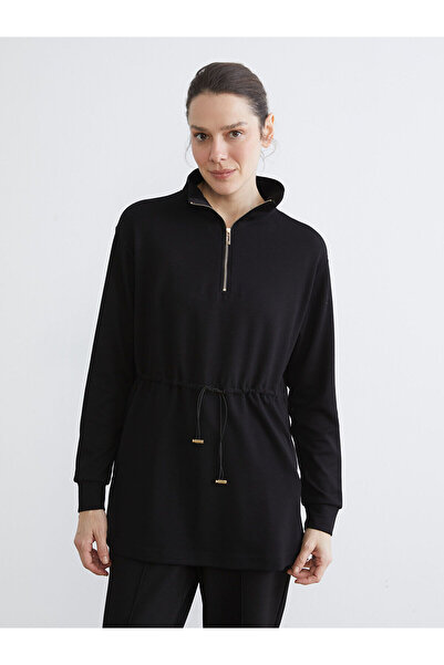 LC Waikiki Vizyon New Season Mock Neck Oversized Women's Sweatshirt Tunic