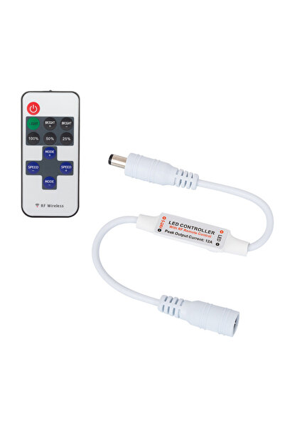 Powermaster UZAKTAN KUMANDALI 5 VOLT - 12 VOLT - 24 VOLT RF ŞERİT LED DİMMER ...